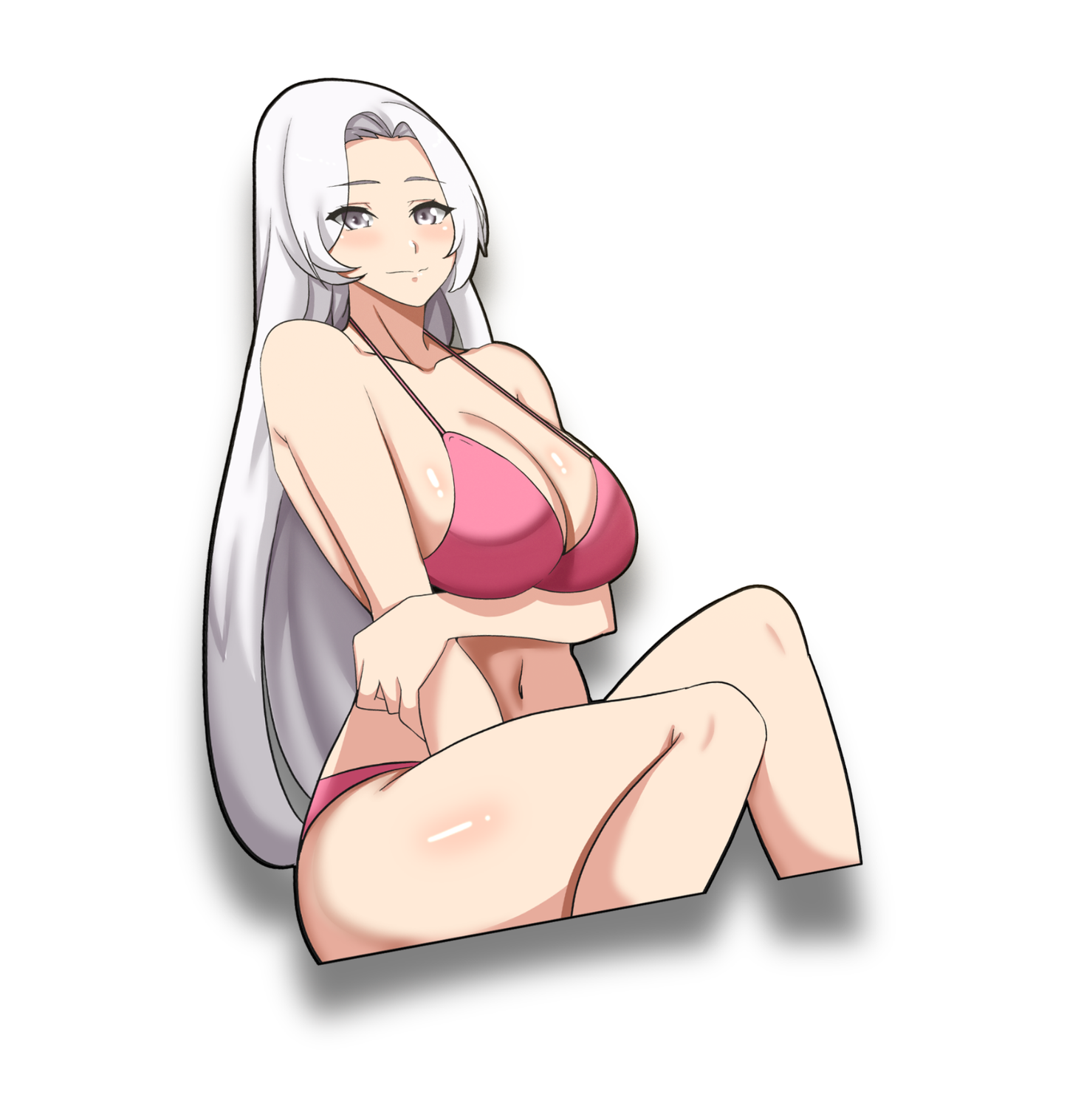 Summer Anime Waifu 2 - Peeker Sticker