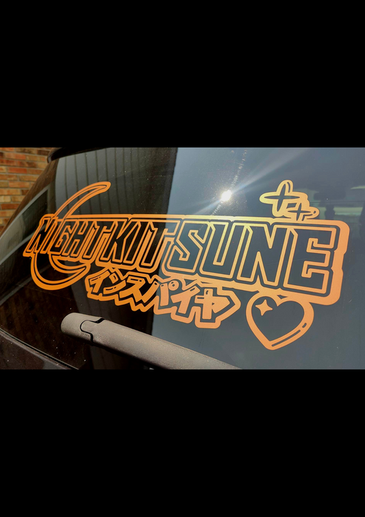 Nightkitsune Moon Logo - Large Back Banner