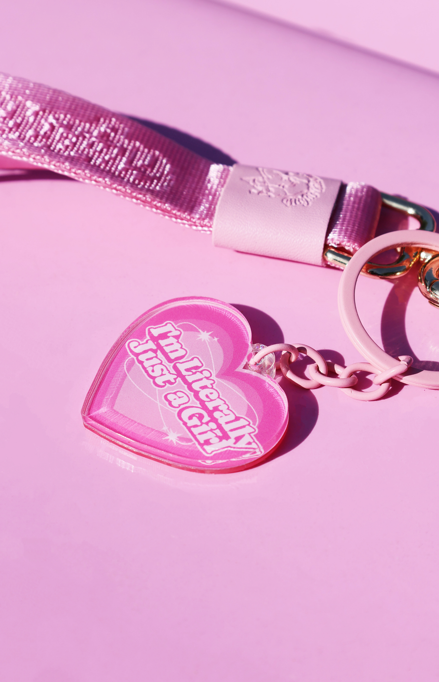 I'm literally just a girl : Acrylic Keychain