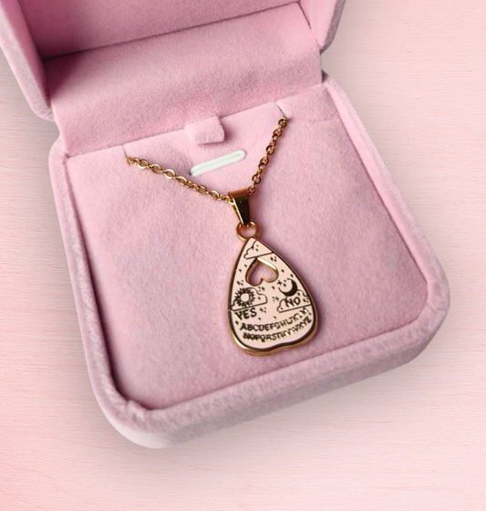 Pink Ouija : Hard Enamel Charm Necklace