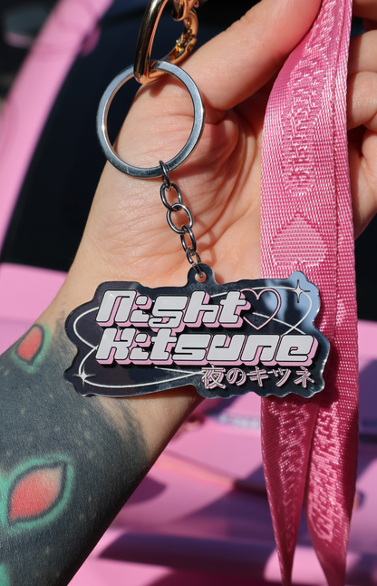 Y2k Kitsune : Mirror Acrylic Keychain