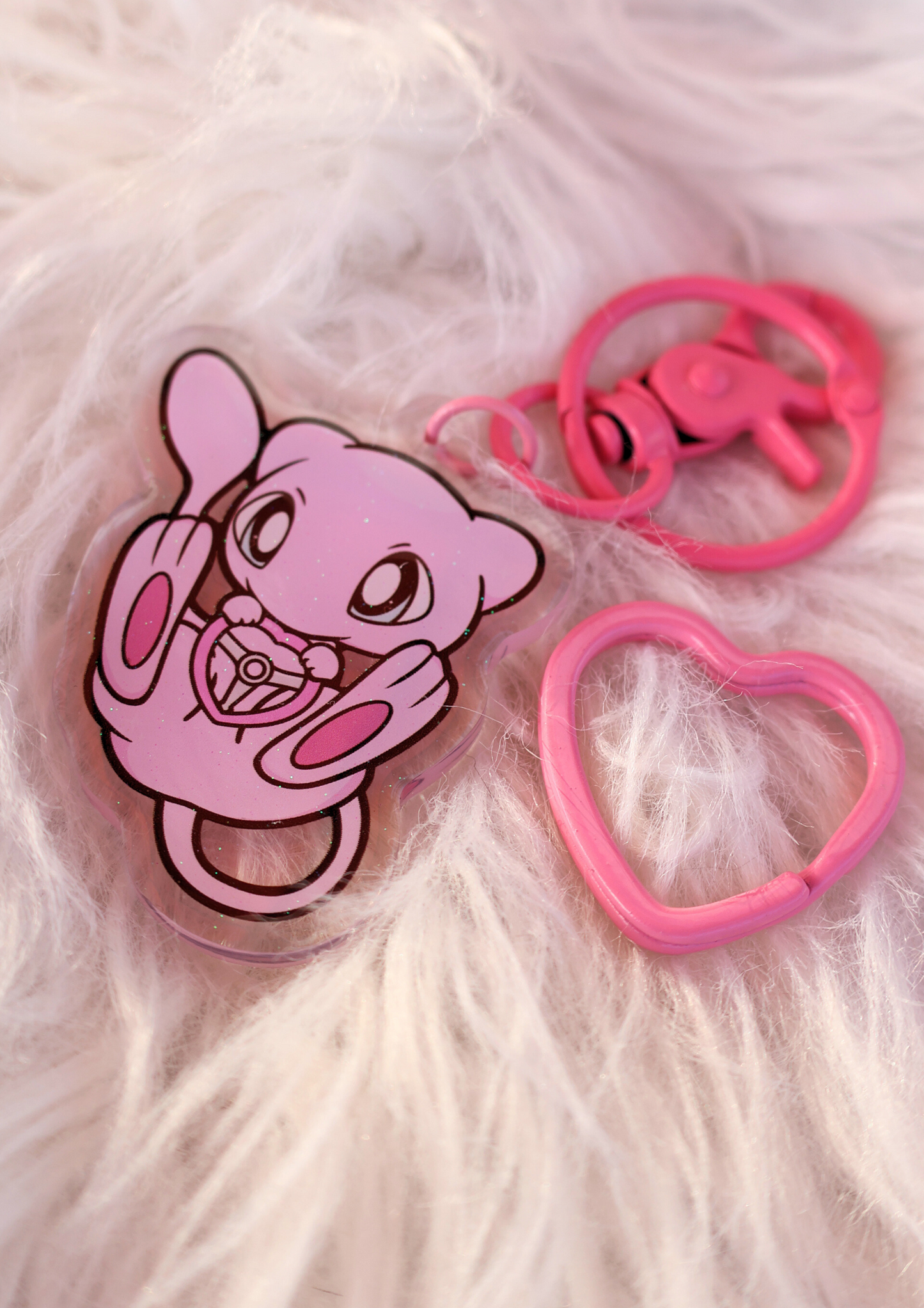 Race Mew: Acrylic Keychain