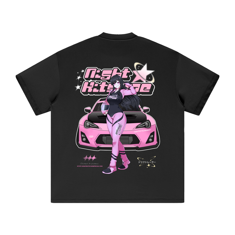 Kitsune Drift Racer - Heavyweight T-Shirt