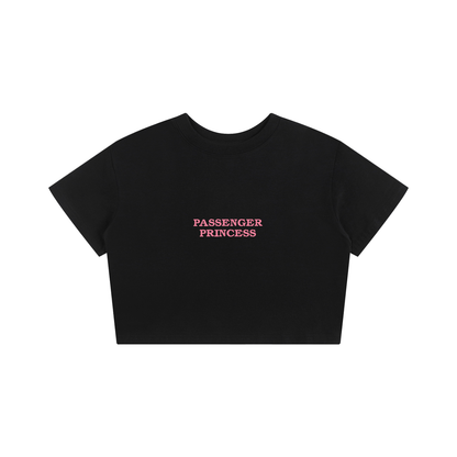 Passenger Princess Embroidered - Baby Tee T-Shirt White
