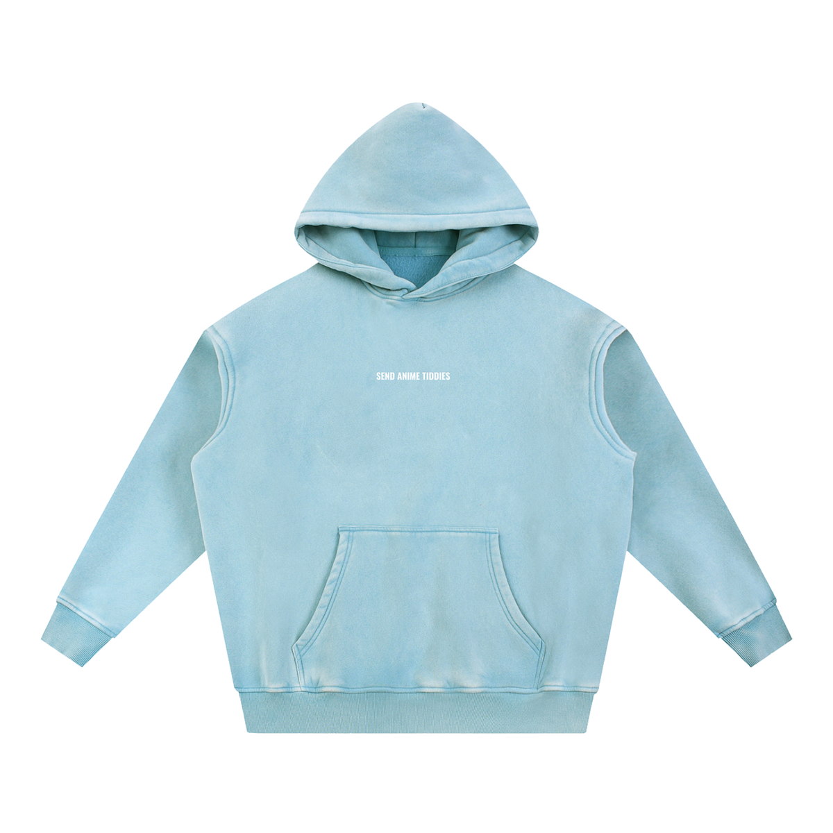 Send Anime Tiddies - Grunge Oversize Hoodie
