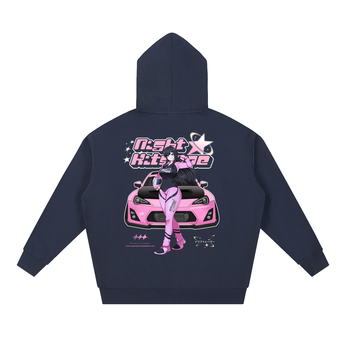 Kitsune Drift Racer - Heavyweight Hoodie