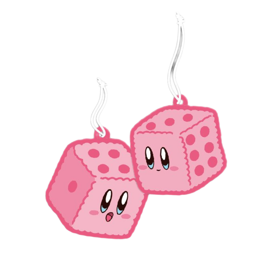 Pink Fuzzy Dice  - Air Freshener 2 Pack!