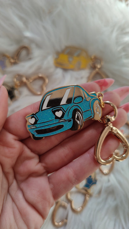 Miata : Glitter Metal Keychain