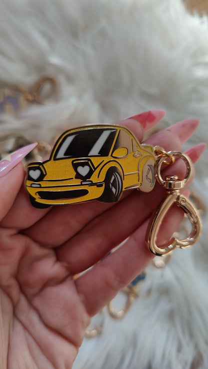 Miata : Glitter Metal Keychain