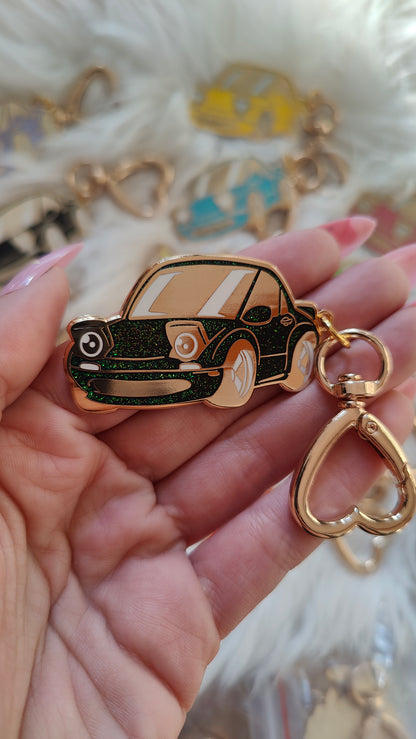 Miata : Glitter Metal Keychain