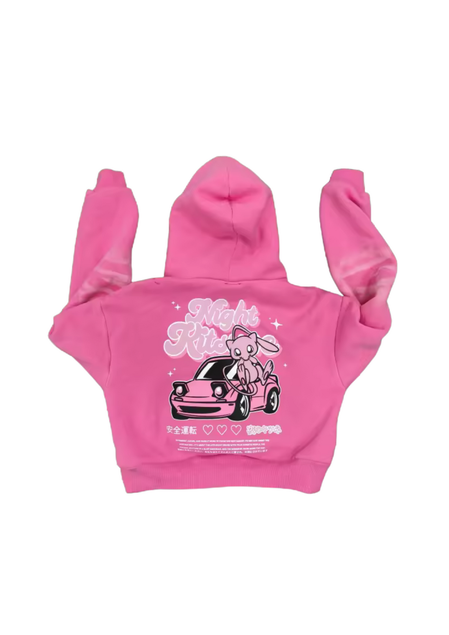 Nightkitsune Mewata  - Cropped Hoodie