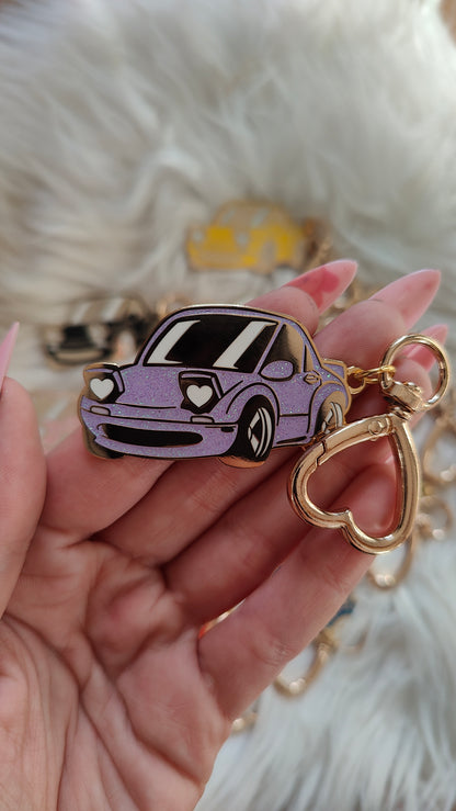 Miata : Glitter Metal Keychain