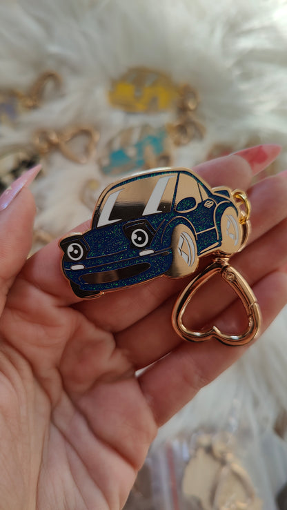 Miata : Glitter Metal Keychain