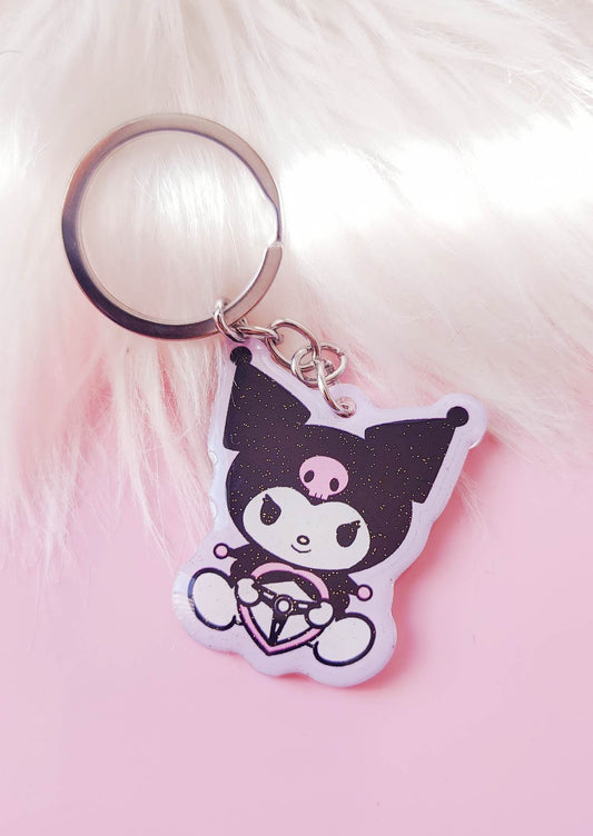 Cute Kitty Driver : Acrylic Keychain