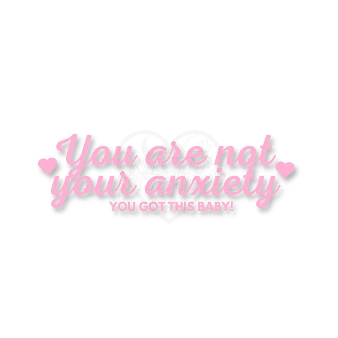 You are not your anxiety! you got this baby - Vinyl Sticker