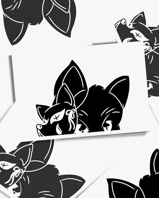 Sneaky Fox - Peeker Sticker