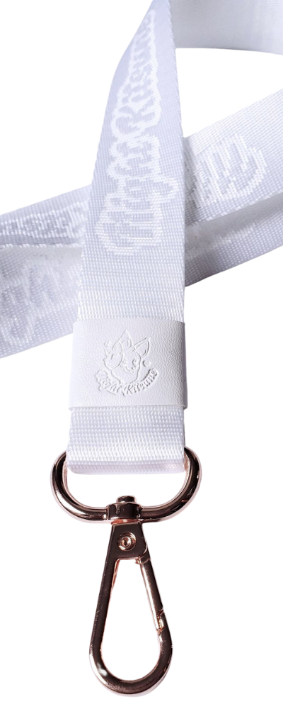 Nightkitsune -Thick Polyester Woven Lanyard