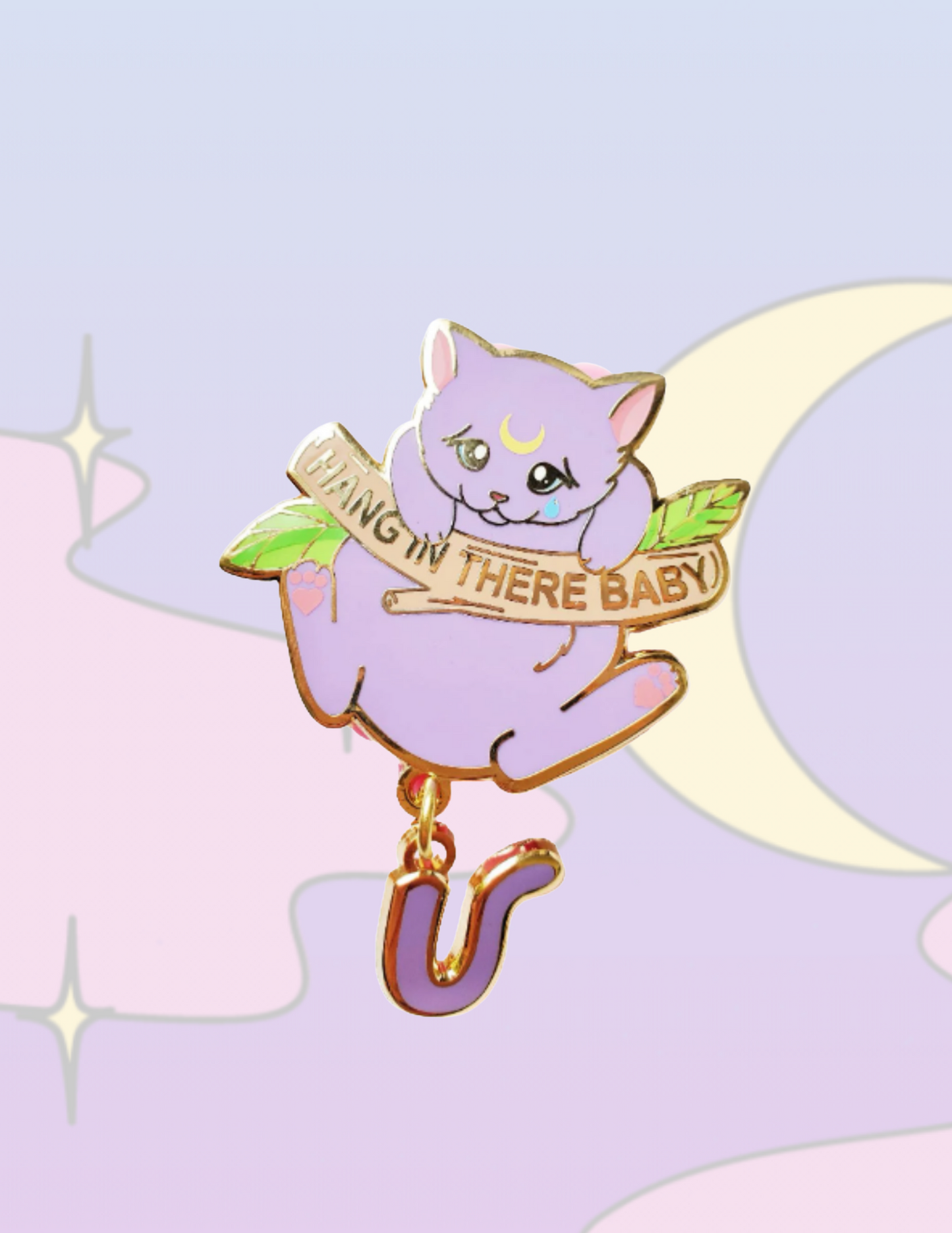 Hang In There Baby Luna Edition! - Hard Enamel Pin