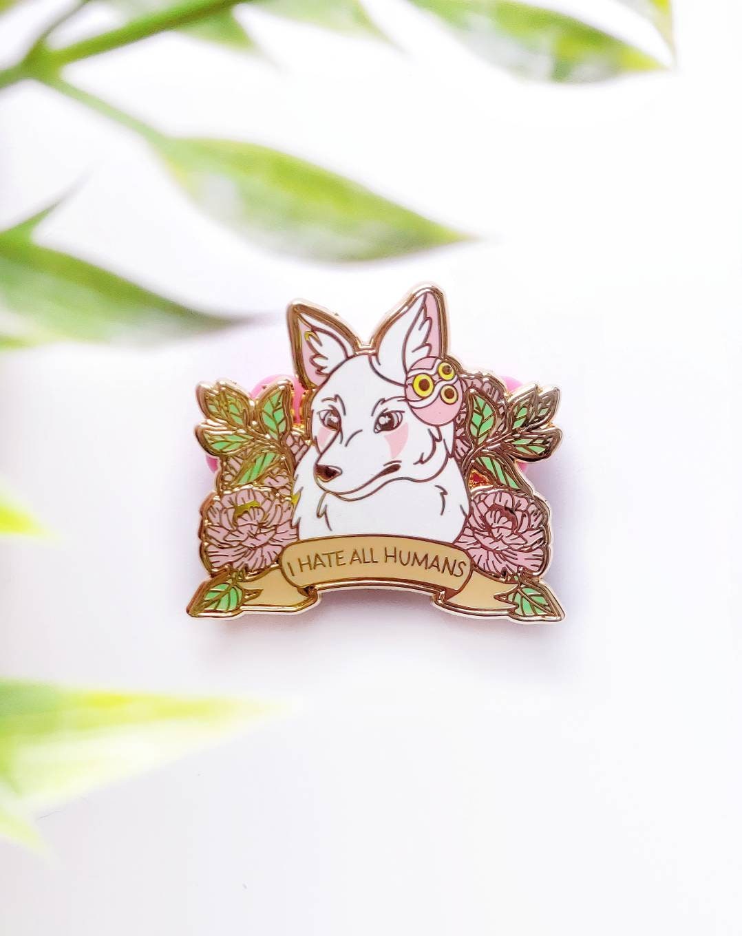 I Hate All Humans - Wolf Hard Enamel Pin